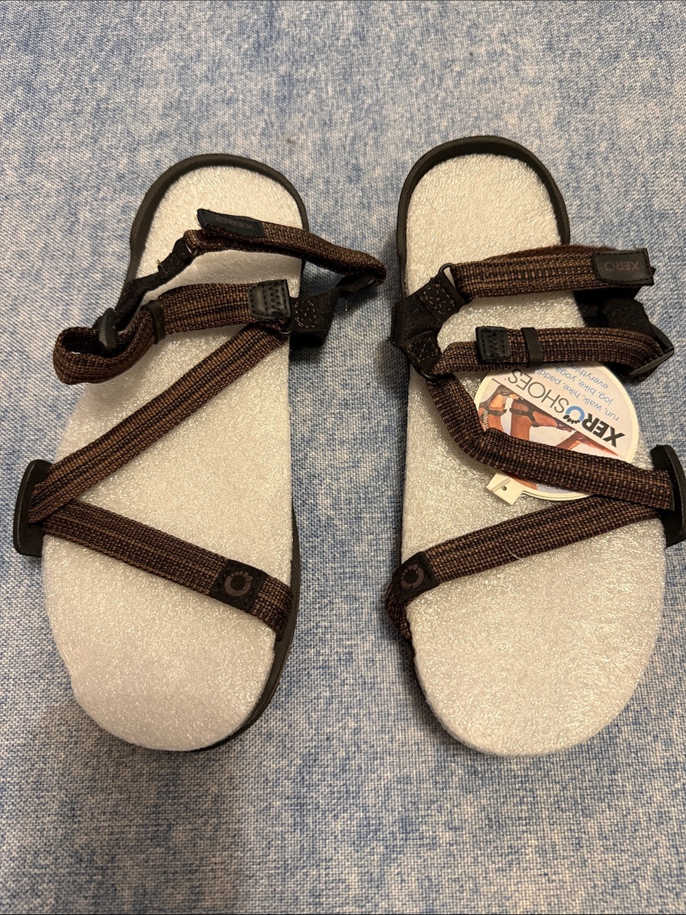 Unisex Brown Strappy Outdoor Sandals
